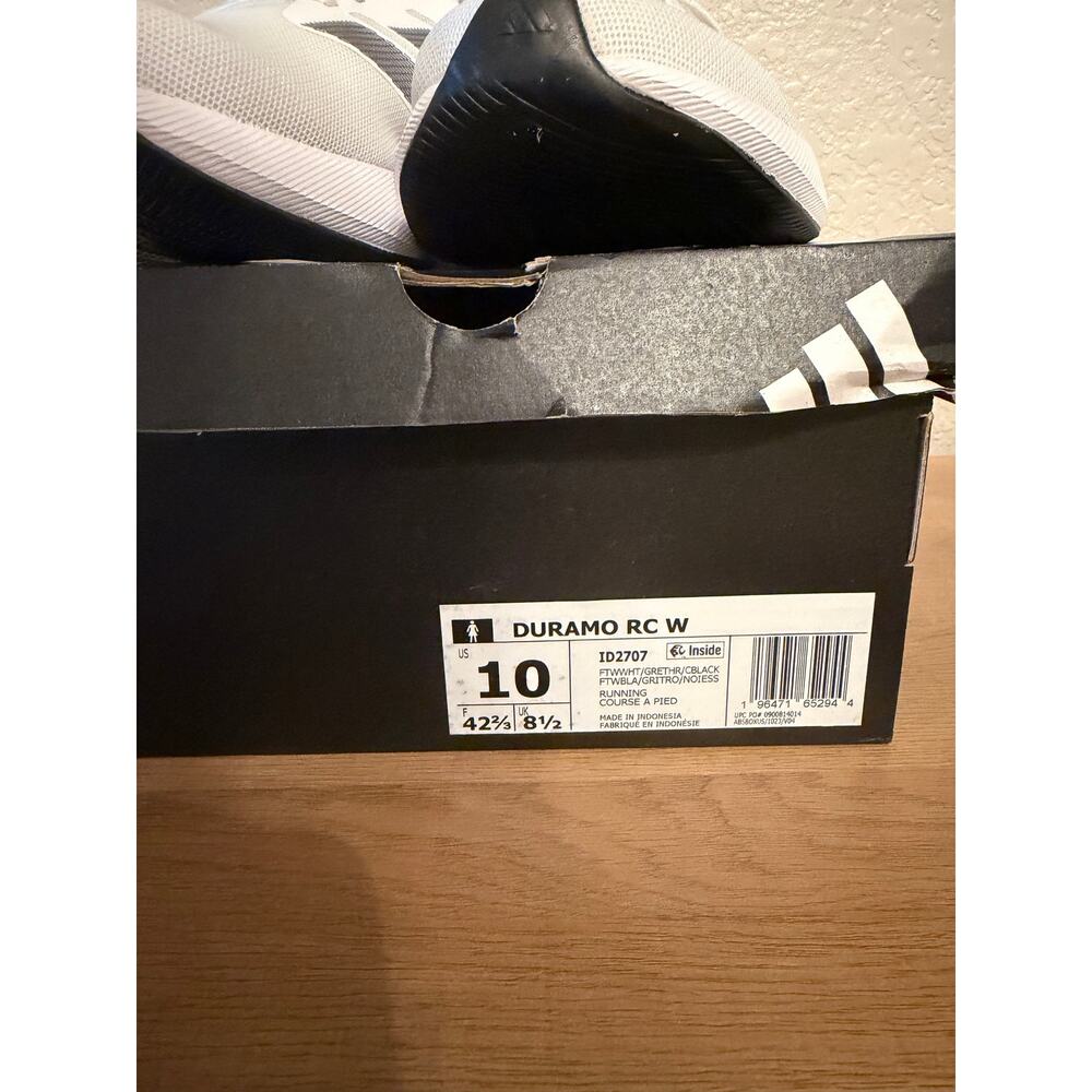 Adidas White Duramo Women's New With Box Size 10 - Picture 5 of 5
